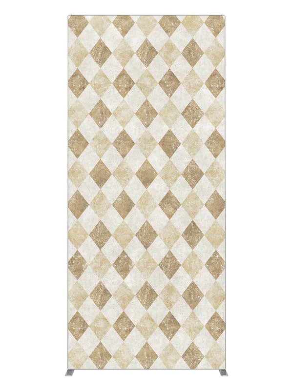 Jester's Court Tan Diamond, photography backdrop panel for Denny StudioEdge silicone edge frame, 3 ft