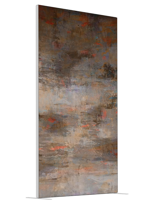 Rustic Amber Stager shown at an angled view, photography backdrop panel for Denny StudioEdge silicone edge frame, 4 ft