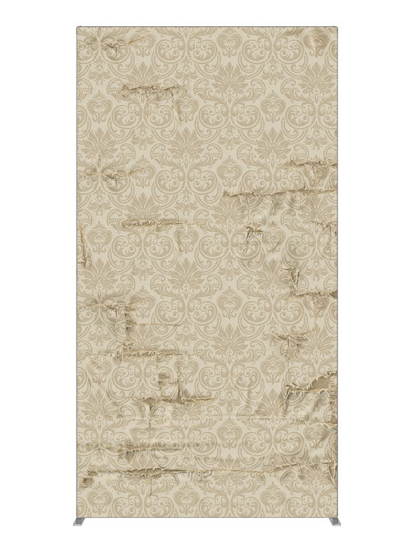 Estella Ivory Damask, photography backdrop panel for Denny StudioEdge silicone edge frame, 4 ft