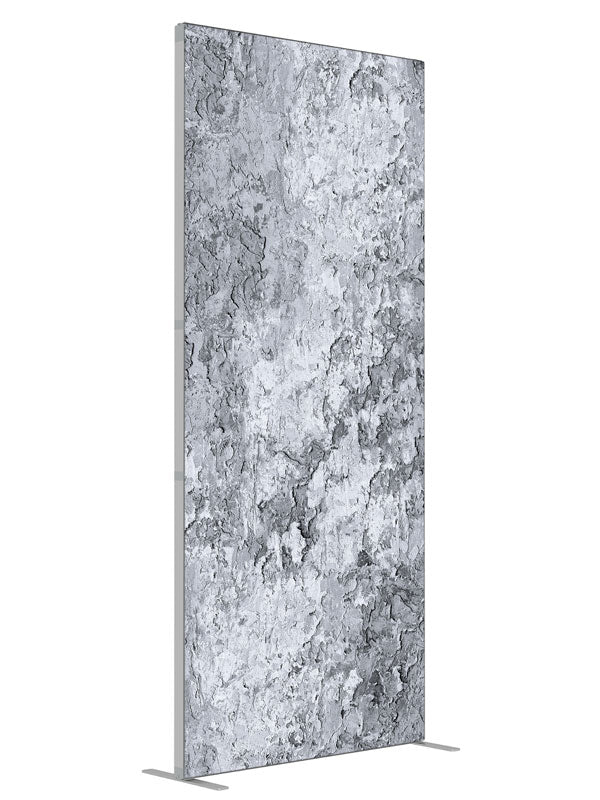 Isabella Gray shown at an angled view, photography backdrop panel for Denny StudioEdge silicone edge frame, 3 ft