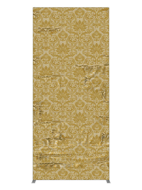 Estella Yellow Damask, photography backdrop panel for Denny StudioEdge silicone edge frame, 3 ft