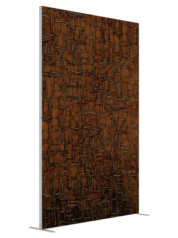Matrix Brown shown at an angled view, photography backdrop panel for Denny StudioEdge silicone edge frame, 5 ft