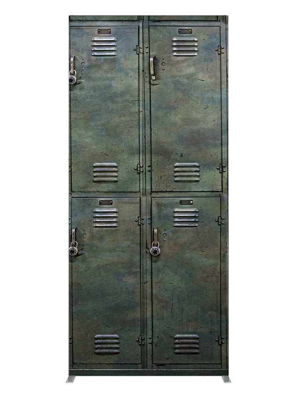 Gym Lockers, photography backdrop panel for Denny StudioEdge silicone edge frame, 3 ft