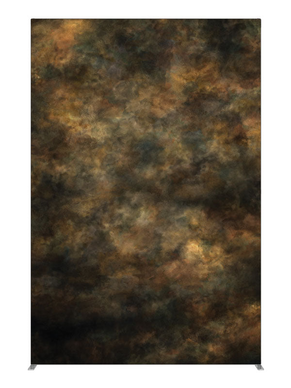 Cyclone Brown Abstract, photography backdrop panel for Denny StudioEdge silicone edge frame, 5 ft