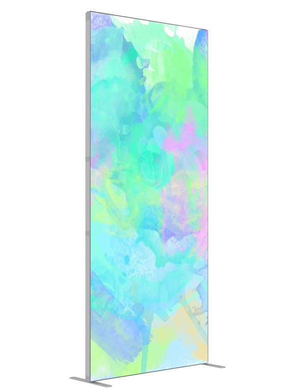 Color Wash shown at an angled view, photography backdrop panel for Denny StudioEdge silicone edge frame, 3 ft