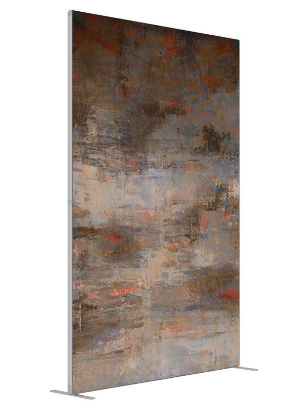 Rustic Amber Stager shown at an angled view, photography backdrop panel for Denny StudioEdge silicone edge frame, 5 ft
