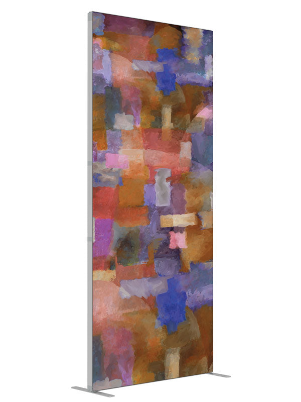 Raggle-Taggle shown at an angled view, photography backdrop panel for Denny StudioEdge silicone edge frame, 3 ft