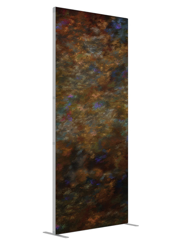 Mischief shown at an angled view, photography backdrop panel for Denny StudioEdge silicone edge frame, 3 ft
