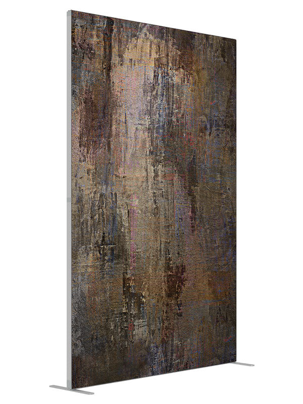 Tattered Rustic shown at an angled view, photography backdrop panel for Denny StudioEdge silicone edge frame, 5 ft