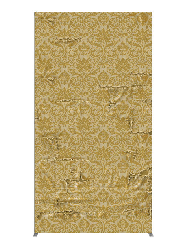 Estella Yellow Damask, photography backdrop panel for Denny StudioEdge silicone edge frame, 4 ft