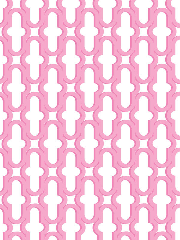 Barbie's Geometric Dream Photography Backdrop - Pink geometric photography backdrop ideal for Barbie-themed photoshoots and children's sessions.