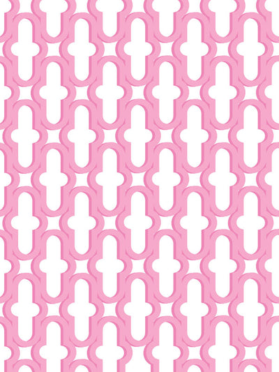 Barbie's Geometric Dream Photography Backdrop - Pink geometric photography backdrop ideal for Barbie-themed photoshoots and children's sessions.