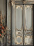 Baroque Grandeur Photography Backdrop - "Baroque Grandeur" photography backdrop featuring ornate doors with intricate carvings and muted gold details.