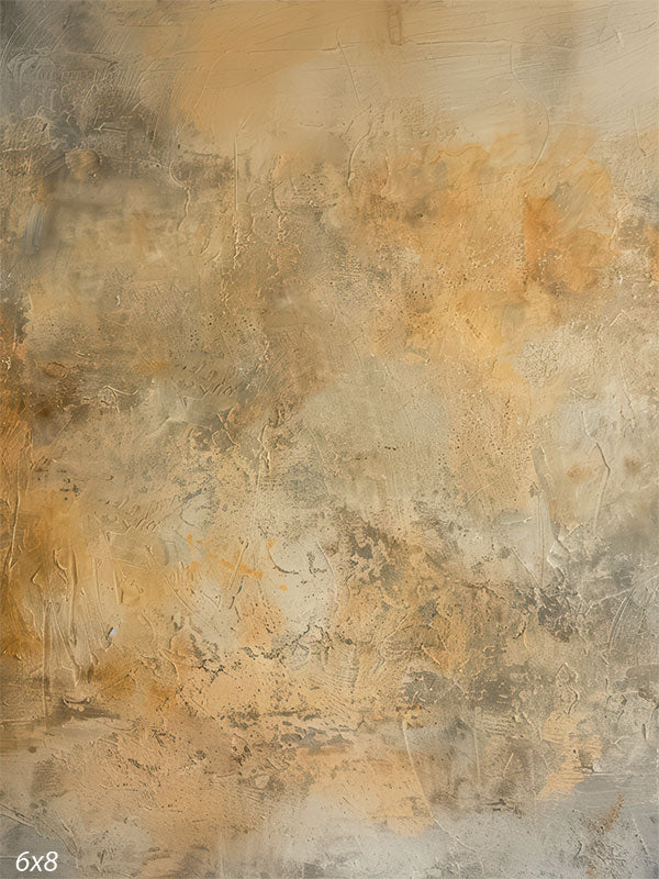 Hand-painted abstract textured backdrop featuring warm beige and brown tones, ideal for portrait and editorial photography sessions.