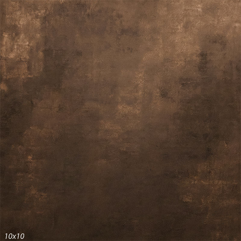 Printed warm brown photography backdrop featuring a painted-style texture and gentle tonal depth.