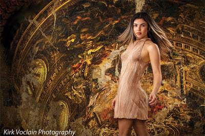 Fresco Baroque Ceiling Mural Backdrop for Classic Photography