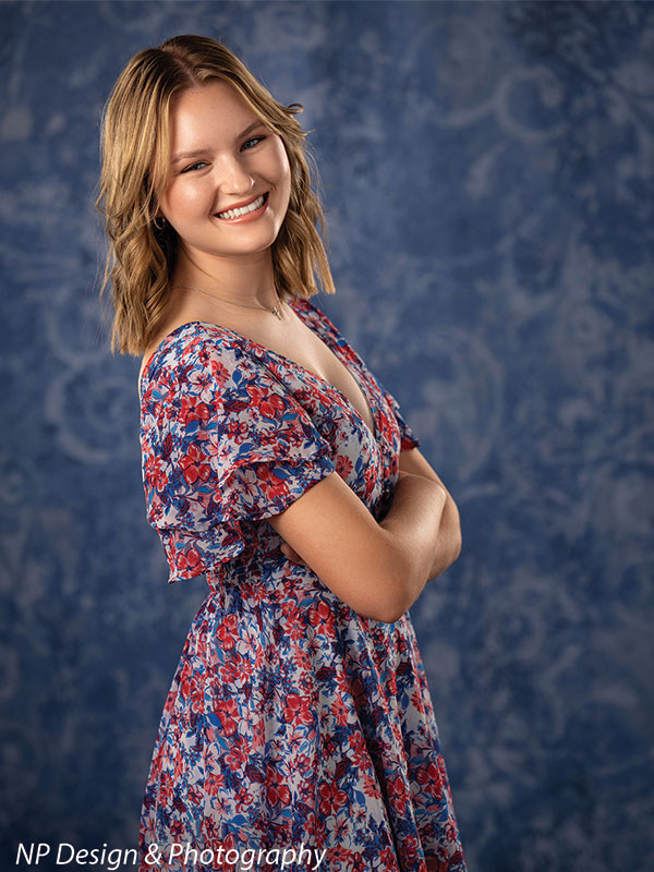 Blue Texture Printed Backdrop-Blue Pompeii