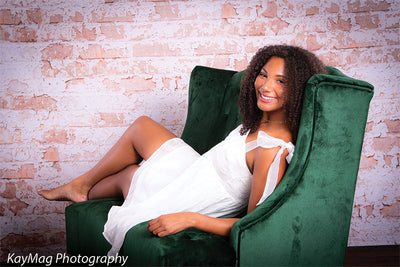 SoHo Ivory Printed Photo Backdrop