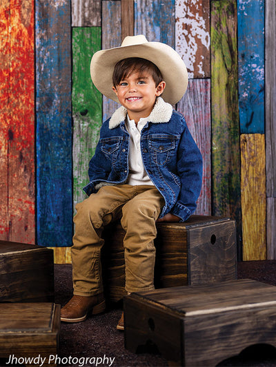 Multi Color Wood Backdrop for Photography