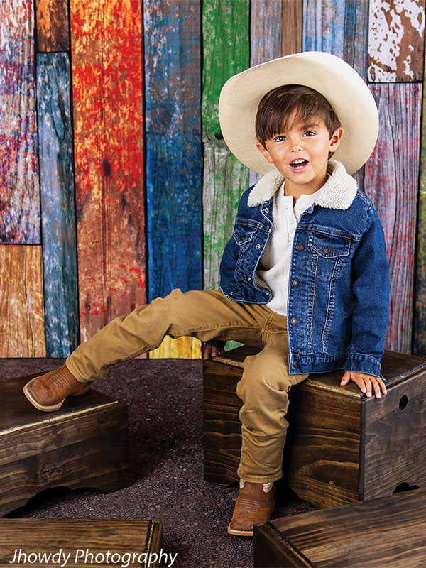 Multi Color Wood Backdrop for Photography