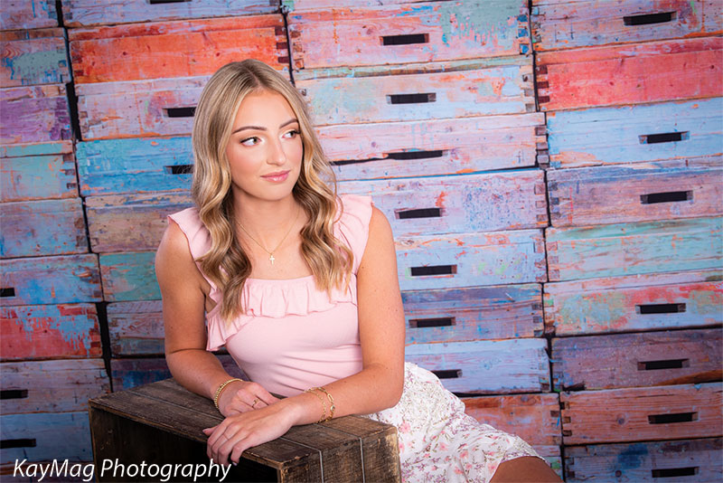 Colorful Crates Printed Photography Backdrop