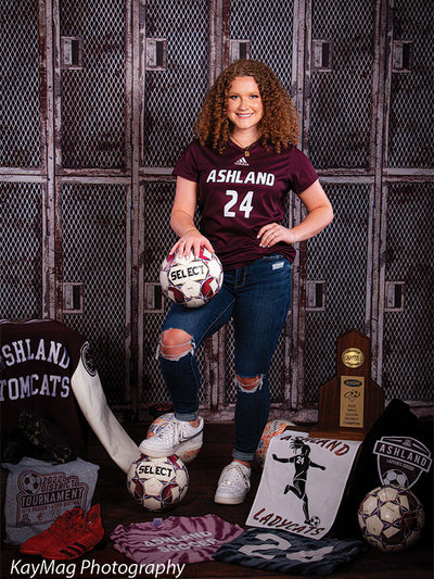 Metal Lockers Gray Printed Photo Backdrop