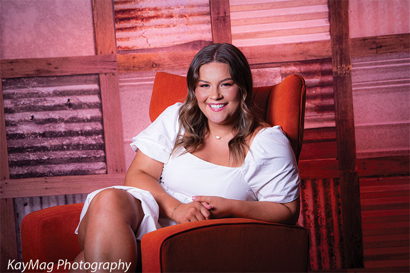 Rustic Photography Backdrop-Metal Squares