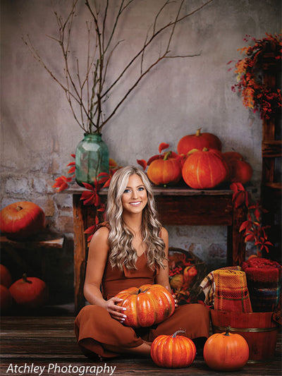 Halloween Pumpkins Backdrop