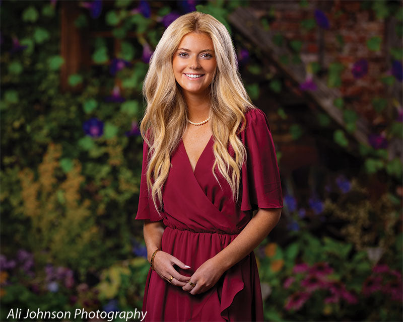 Spring Cottage Brick Photography Backdrop