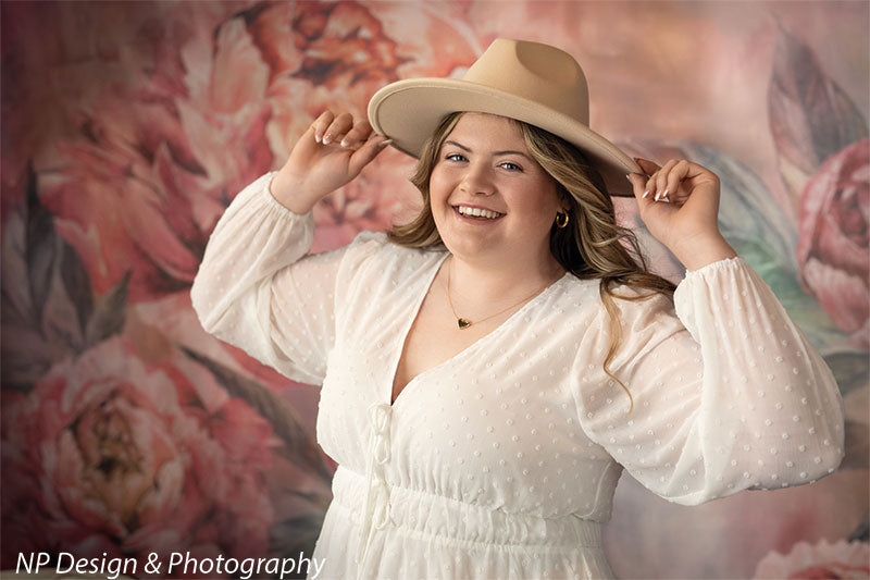 Peony Bliss Floral Photography Backdrop