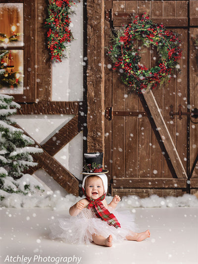 Holiday Cabin Backdrop