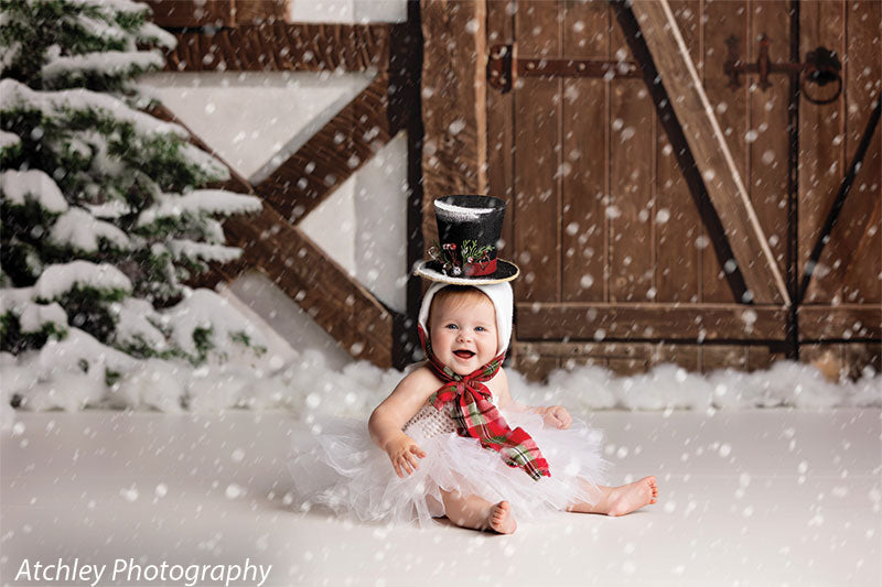 Holiday Cabin Backdrop