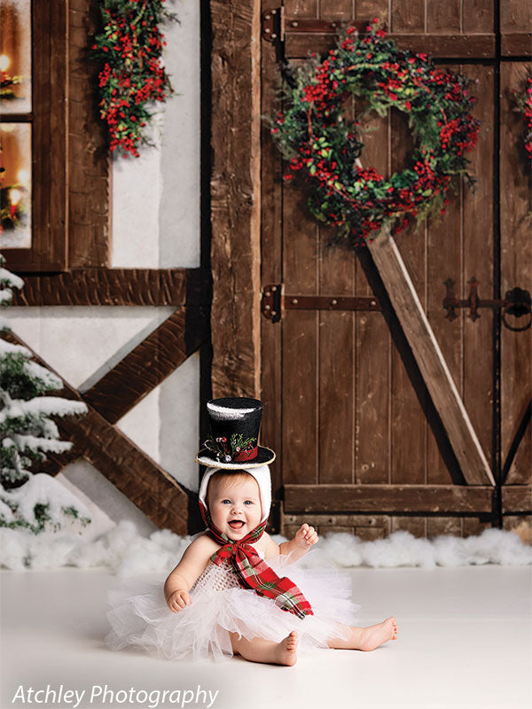 Holiday Cabin Backdrop