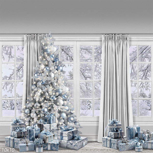 White Christmas Photography Backdrop - Denny Manufacturing