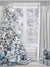 White Christmas Tree Backdrop