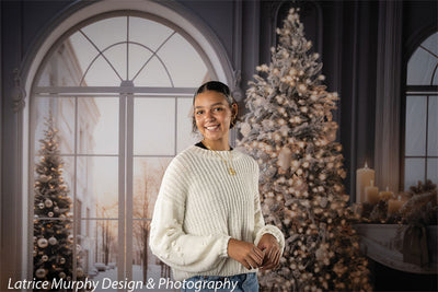 Elegant Winter Wonderland Photography Backdrop