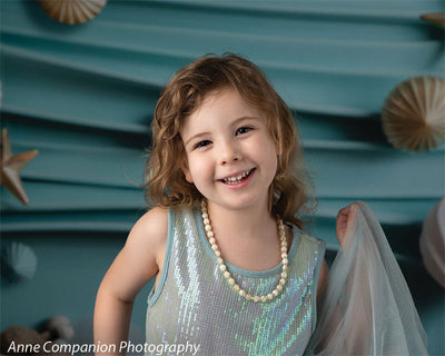 Shell Beach Birthday Party Cake Smash Backdrop