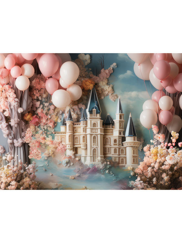 Fairytale Castle Cake Smash Backdrop
