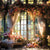 Enchanted Sunroom Garden Window Photography Backdrop