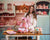 Pink and Teal Barbie Kitchen Backdrop