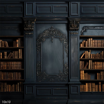 Ornate Bookcase Backdrop