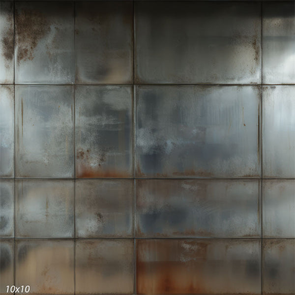 Rustic Industrial Metal Panels Photography Backdrop - Denny Mfg