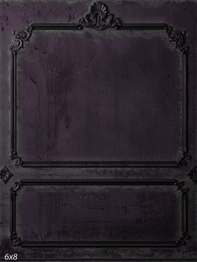 Victorian Paneled Wall Violet Backdrop