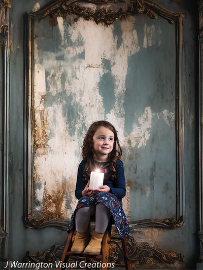 Grand Memories Vintage Ornate Wall Photography Backdrop