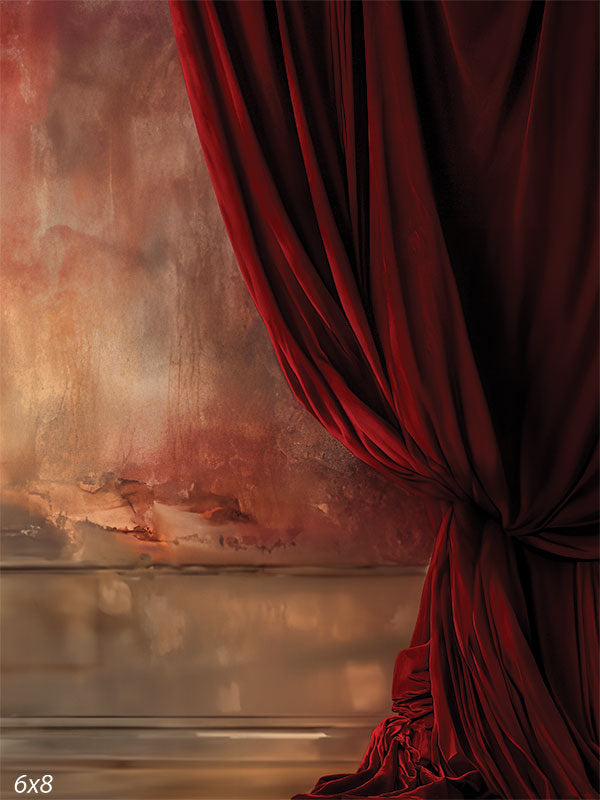 Red Velvet Curtain Backdrop