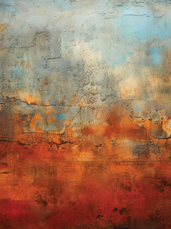 Light Blue and Rust Backdrop Backdrop
