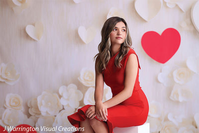 Ivory Valentine Backdrop