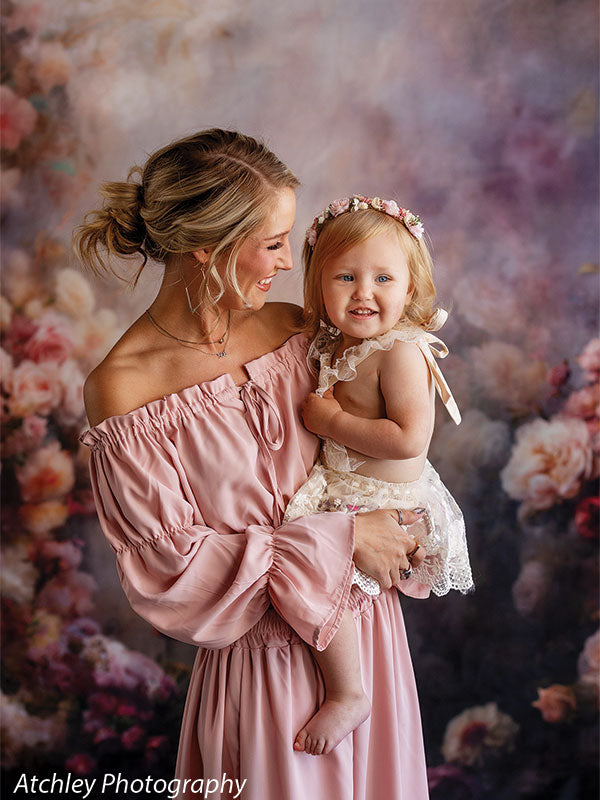 Peonies and Roses Backdrop