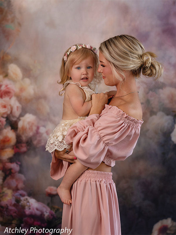 Peonies and Roses Backdrop