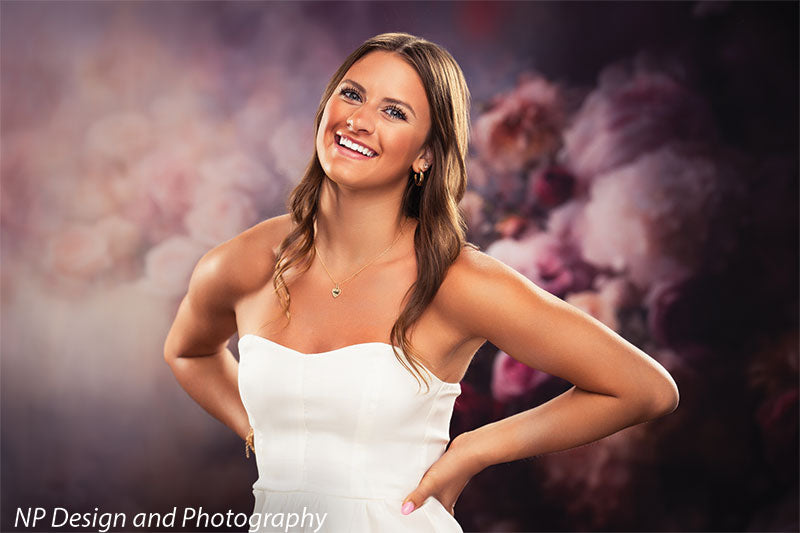 Peonies and Roses Backdrop